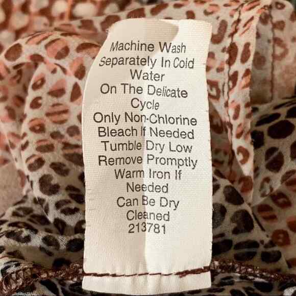Cabi Blouse Womens Extra Small Brown Sheer Top Short Sleeve V Neck Style 240 - Picture 6 of 6